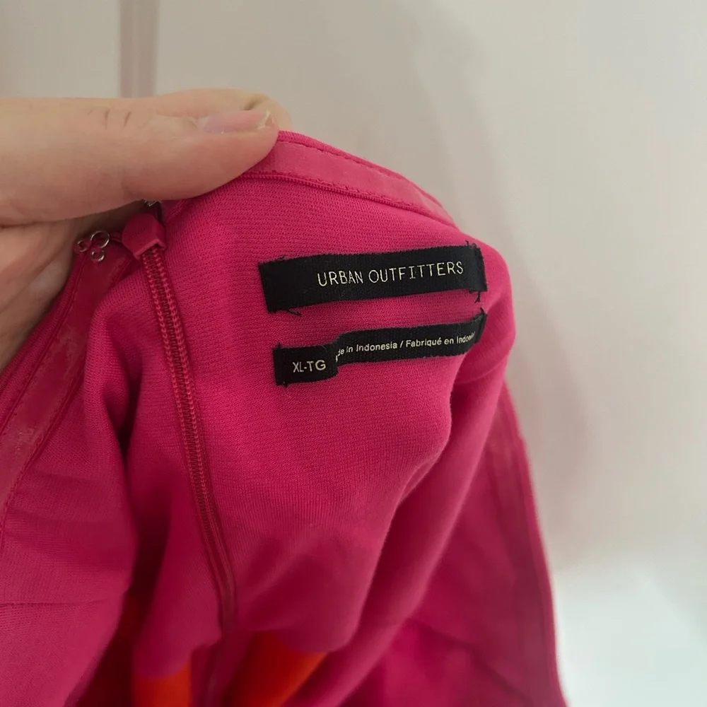 Urban Outfitters Pink and Orange Jumpsuit - Picture 3 of 8